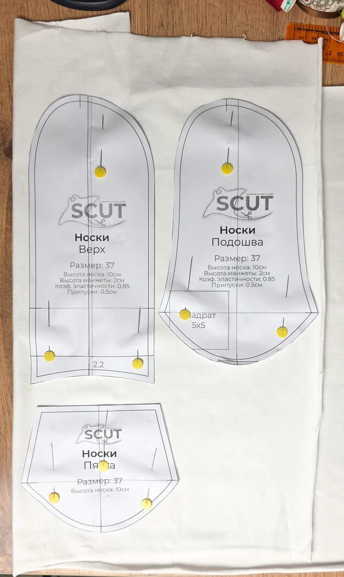 Носки генератор выкроек онлайн SCUT